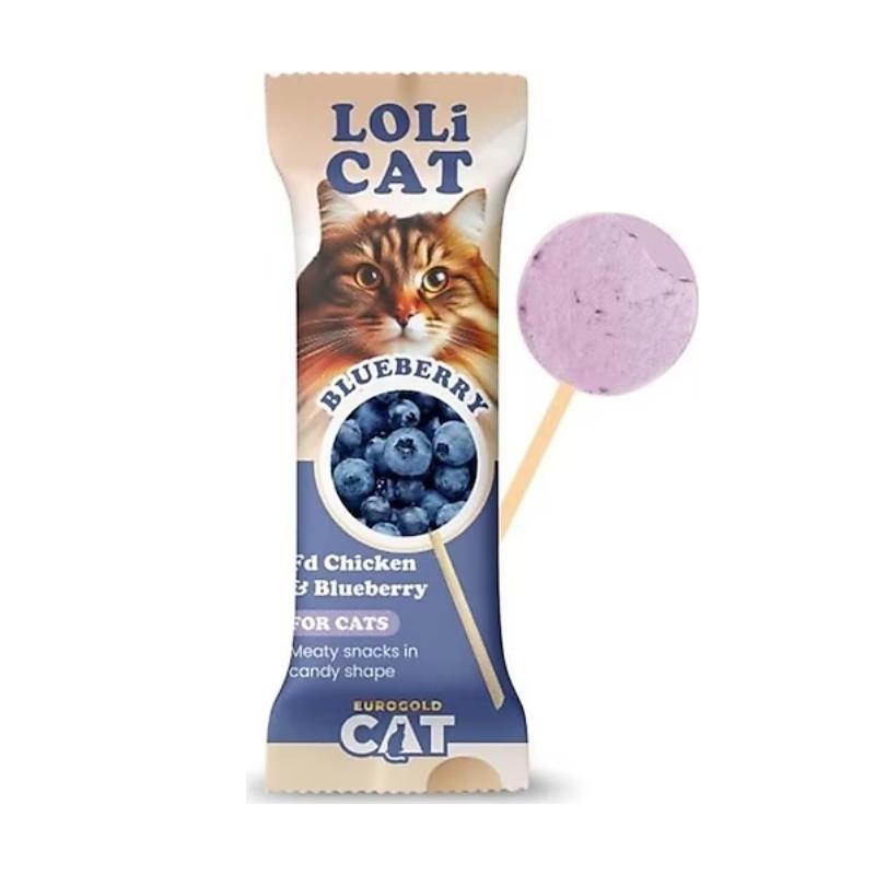Eurogold Cat Lolicat Tavuk ve Yaban Mersinli Kedi Lolipop 1,5gr