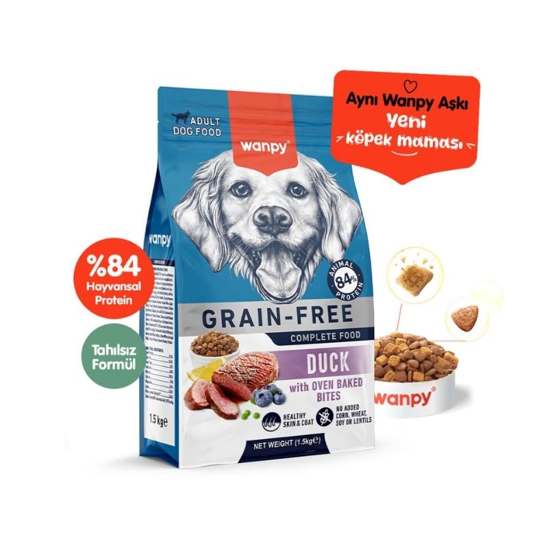 Wanpy Ördekli Tahılsız Yetişkin Köpek Maması 1,5kg Paket