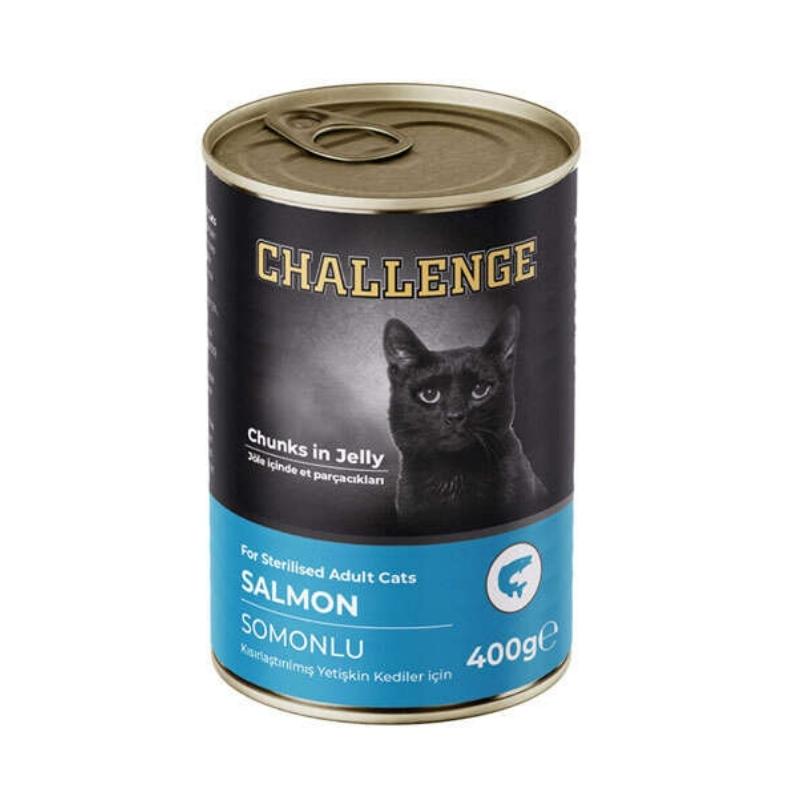 Challenge Somonlu Kısır Kedi Yaş Mama 400gr