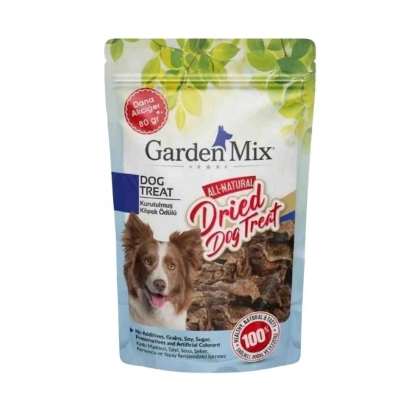Garden Mix Kurutulmuş Dana Akciğer Köpek Ödül Maması 80gr