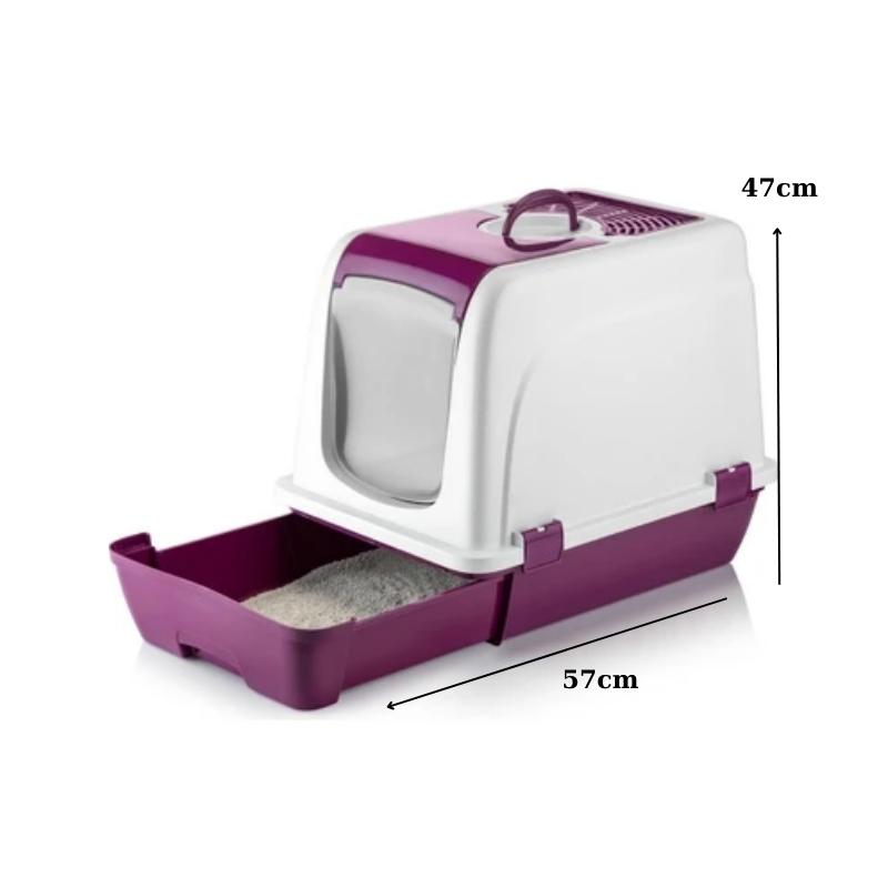 Şenyayla Çekmeceli Orta Boy Kapalı Kedi Tuvaleti 57*40*47cm