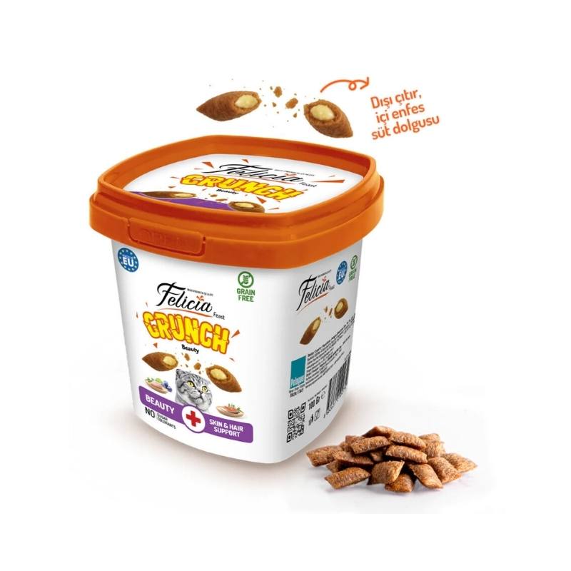 Felicia Beauty Kedi Crunch Tüy Sağlığı Ödül Maması 100gr