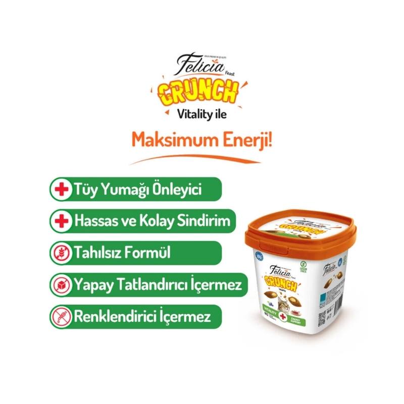 Alternative view of Felicia Vitality Kedi Crunch Enerji Desteği Ödül Maması 100gr