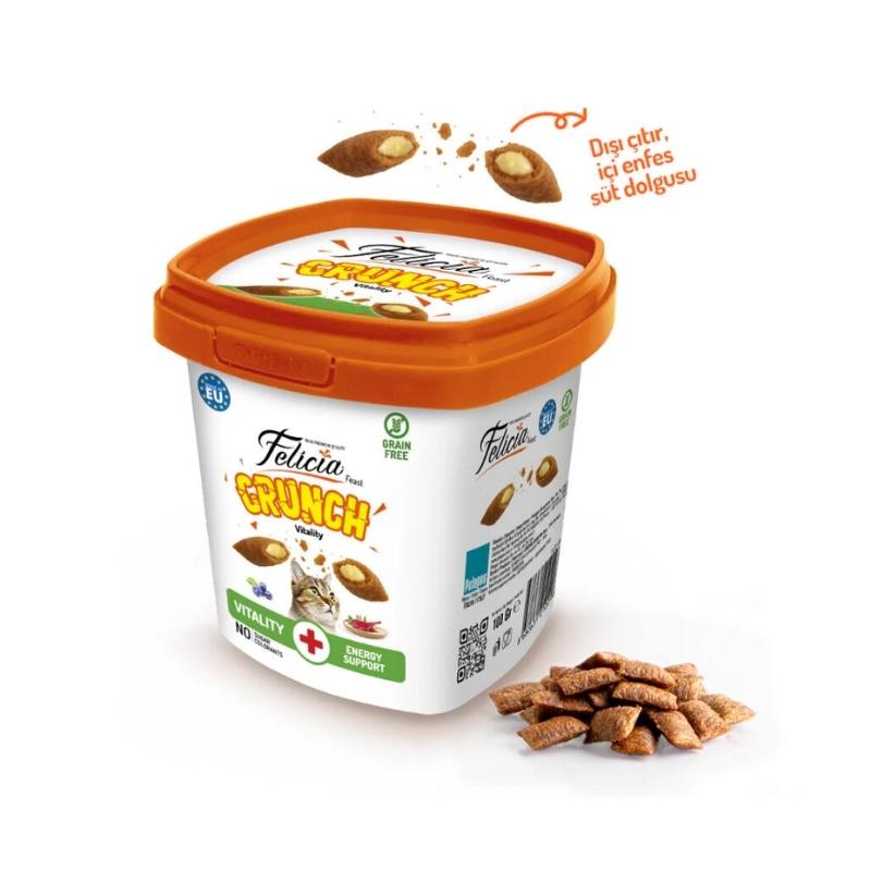 Felicia Vitality Kedi Crunch Enerji Desteği Ödül Maması 100gr