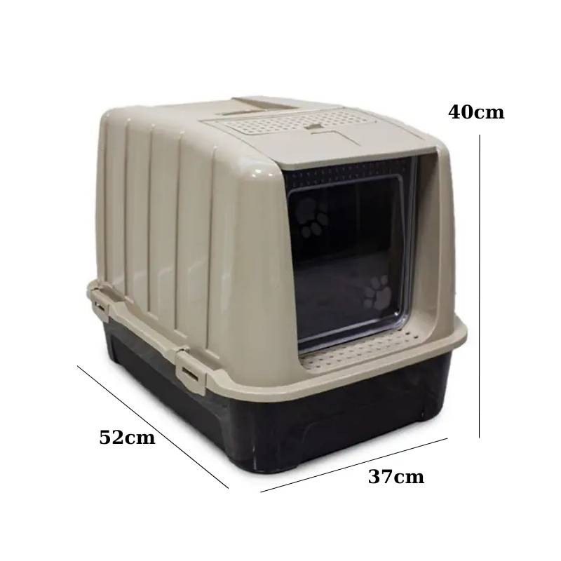 Irak Plastik Kapalı Kedi Tuvaleti 52x37x40cm