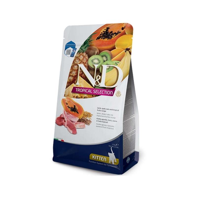 N&D Tropical Kitten Kuzu Etli Yavru Kedi Maması 1,5Kg Paket