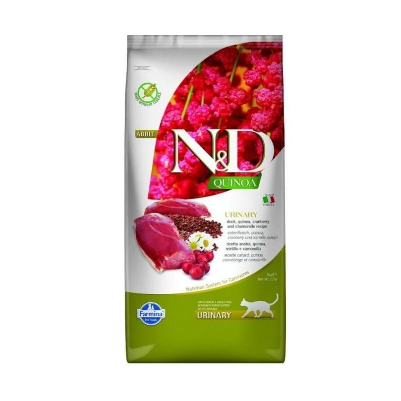 N&D Quinoa Cat Urinary Ördek Etli Yetişkin Kedi Maması 5Kg Paket