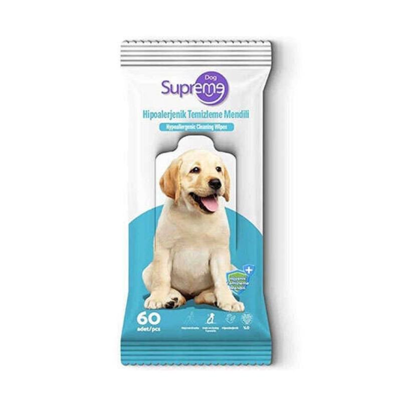 Supreme Dog Hipoalerjenik Temizleme Mendili 60 Adet