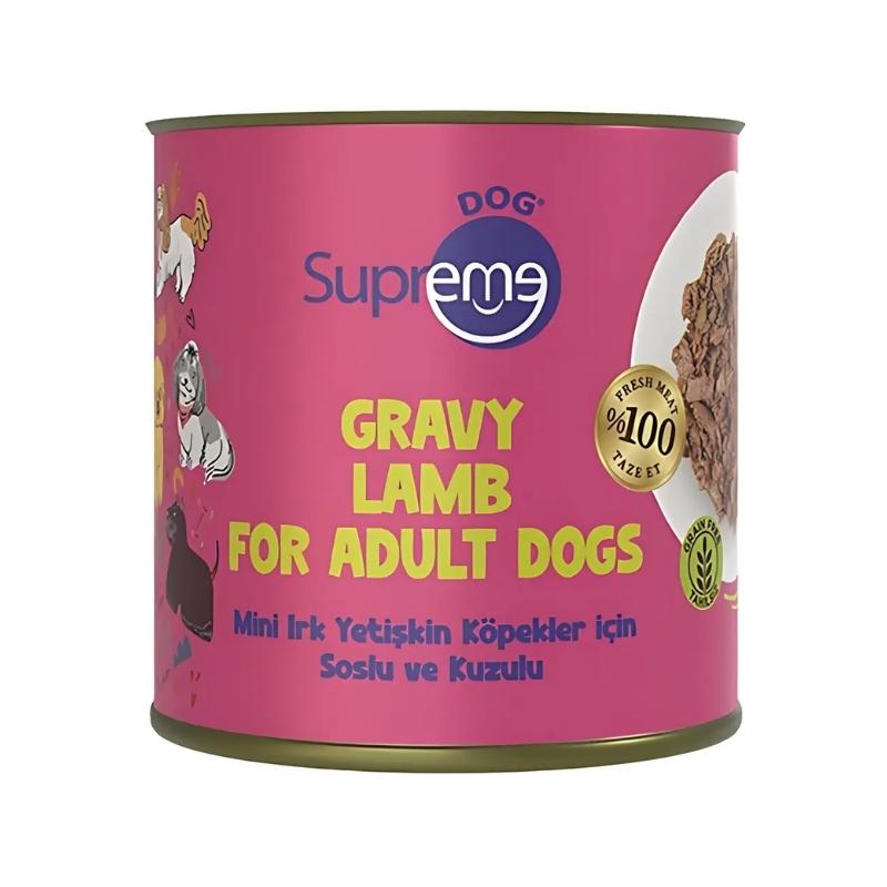 Supreme Dog Mini Irk Soslu ve Kuzulu Köpek Konserve 200gr