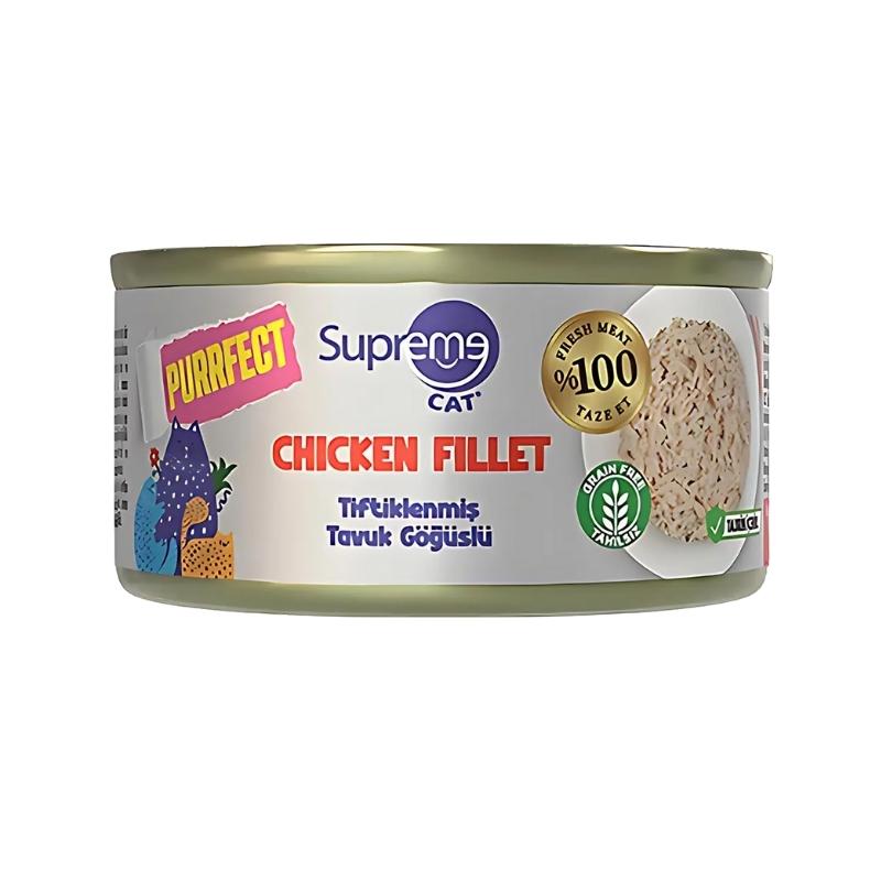 Supreme Purrfect Tiftiklenmiş Tavuk Göğüslü Konserve Kedi Maması 70gr