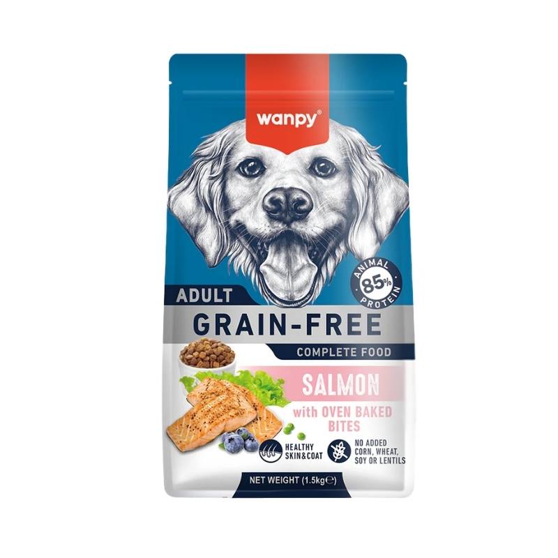 Wanpy Tahılsız Somonlu Yetişkin Köpek Maması 1,5 Kg Mama Paket