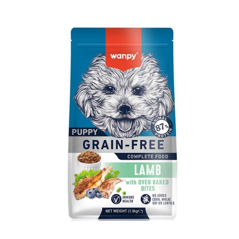 Wanpy Tahılsız Kuzulu Yavru Köpek Maması 1,5 Kg Paket