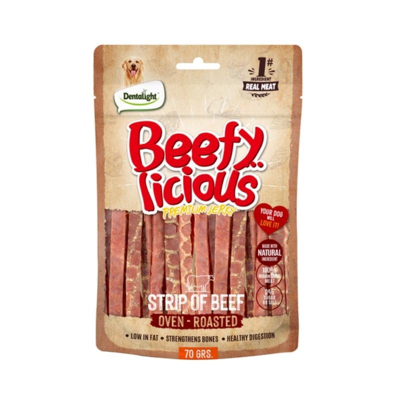 Dntight Dog beefy Licious Strip Of Beef Biftekli Şerit Köpek Ödül 70 Gr