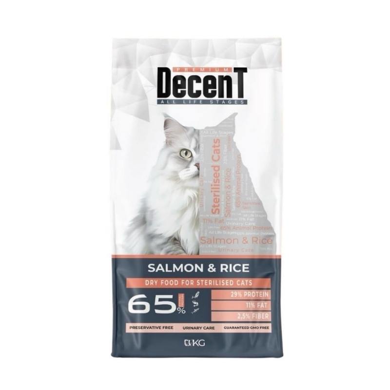 Decent Somon Balıklı Kısır Kedi Maması 1,5 Kg Paket
