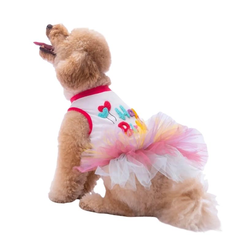 Alternative view of Pawstar Happy Birthday Kedi Köpek Elbise