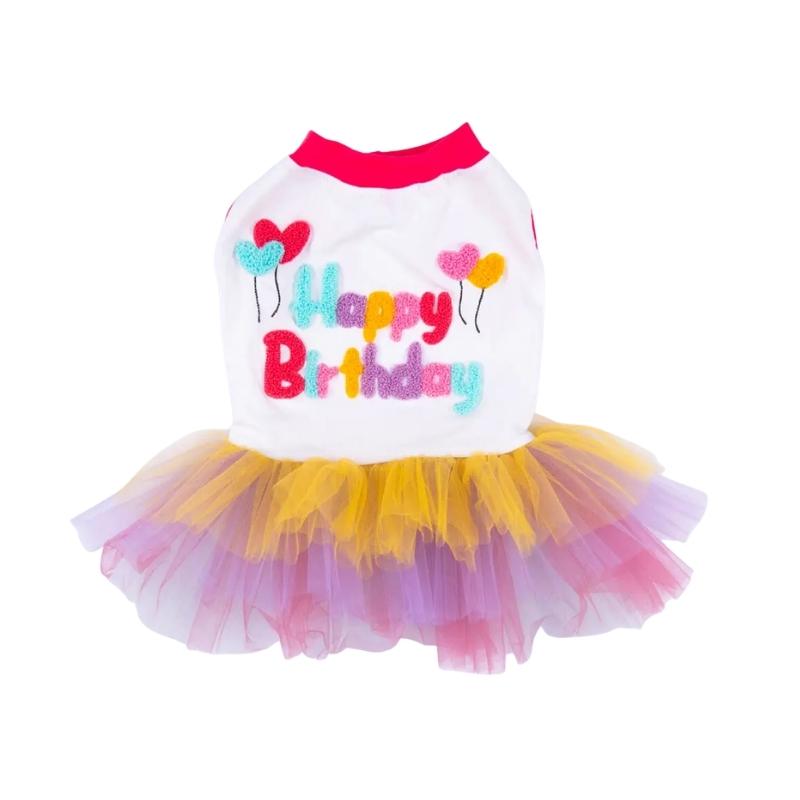 Pawstar Happy Birthday Kedi Köpek Elbise