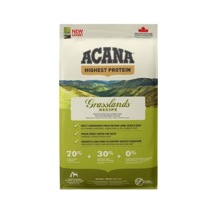 Acana Highest Protein Grasslands Köpek Maması 11,4kg Tüm Irk ve Yaşam Evreleri İçin