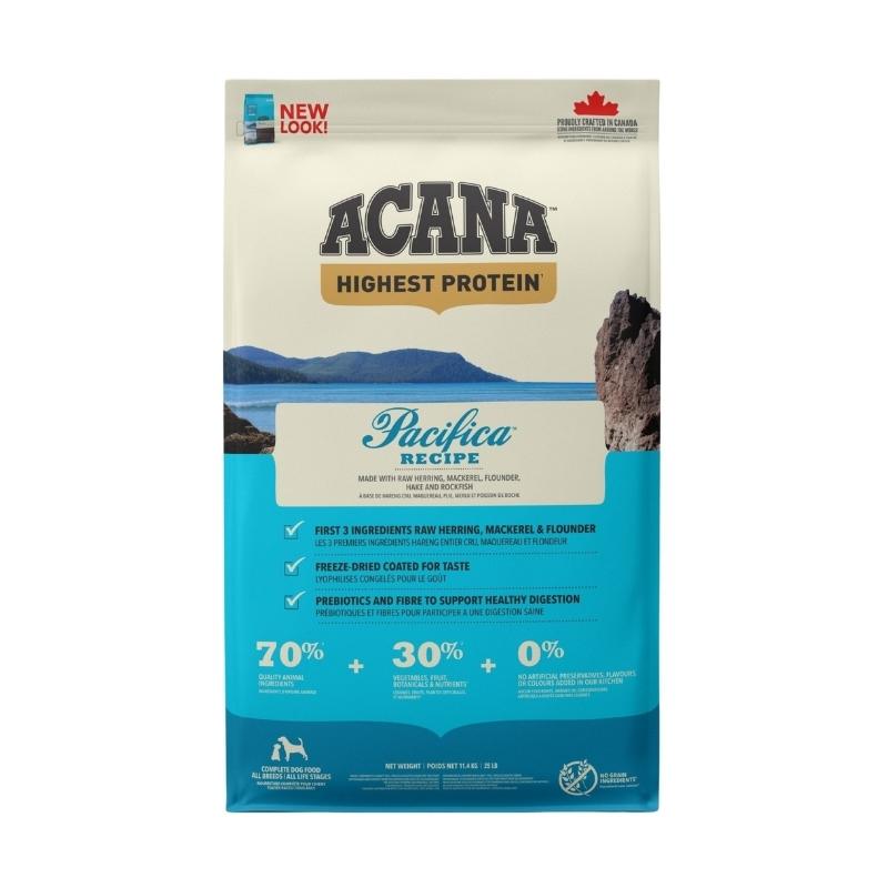 Acana Highest Protein Pacificia Tüm Irklar İçin Balıklı Köpek Maması 11,4 Kg