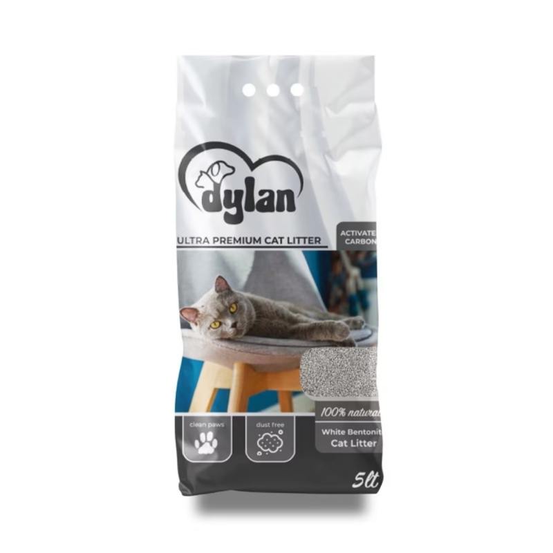 Dylan Aktif Karbonlu Koku Emici Topaklanan Kedi Kumu 5 Lt
