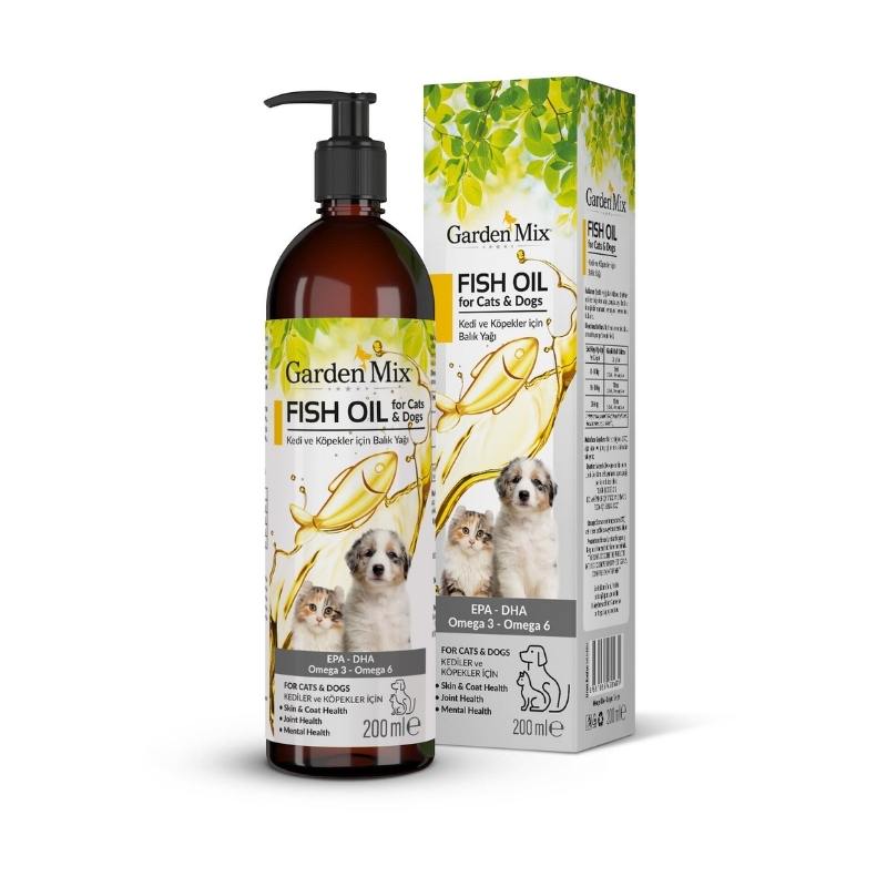 Garden Mix Kedi ve Köpek Somon Yağı 200ML