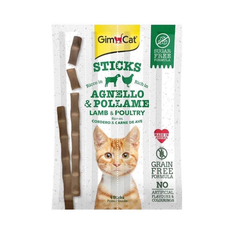 Gimcat Kuzu ve Tavuk Etli Kedi Sticks Çubuk Ödül 4x5gr