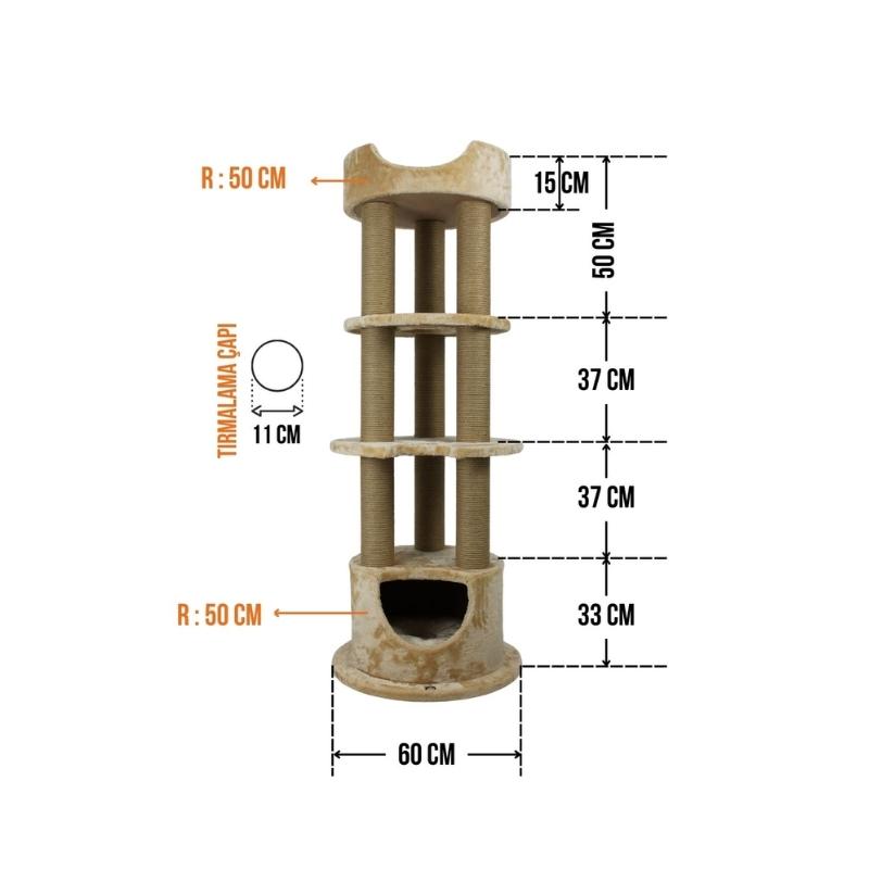 Lotus Kedi Evi Tırmalama - Dubai